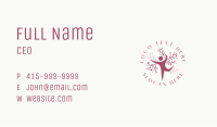 Woman Yoga Tree Business Card Image Preview