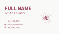 Woman Yoga Tree Business Card Image Preview