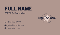 Graffiti Pub Emblem Wordmark Business Card Image Preview