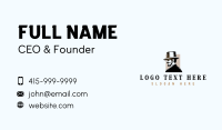 Gentleman Hat Beard Business Card Design