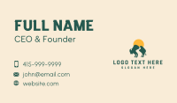 Buffalo Bison Sunset Business Card Preview