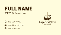 Viking Boat Sword Business Card Image Preview
