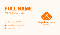 Hammer Home Builder Business Card Design