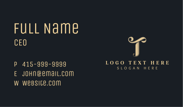 Stylish Tailoring Boutique  Business Card Design Image Preview