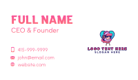 Virtual Game Girl Avatar Business Card Image Preview