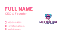 Virtual Game Girl Avatar Business Card Image Preview