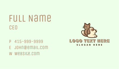 Kitten Puppy Pets Business Card Image Preview