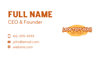 Skater Paint Wordmark Business Card Image Preview