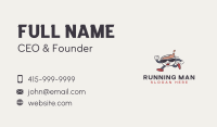 Running Cup Cartoon Business Card Image Preview