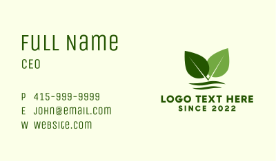 Natural Herb Garden Business Card Image Preview