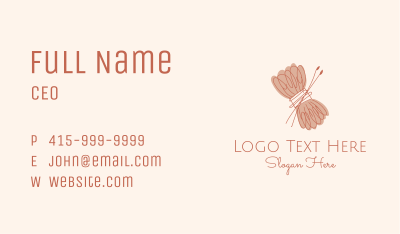 Yarn Needle Craft Business Card Image Preview