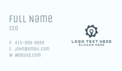 Gear Industrial Tool Business Card Image Preview