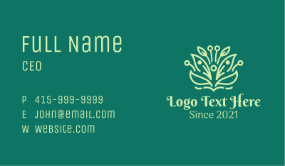 Minimalist Natural Product  Business Card Image Preview