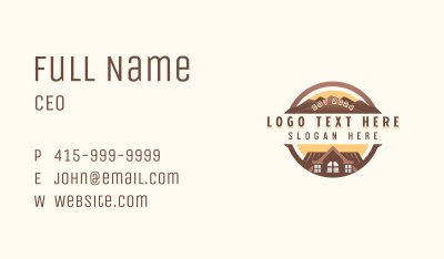 Real Estate Roofing Business Card Image Preview