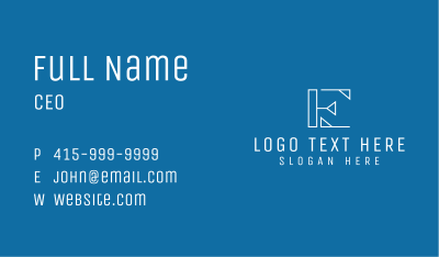 Corporate Marketing Letter E  Business Card Image Preview