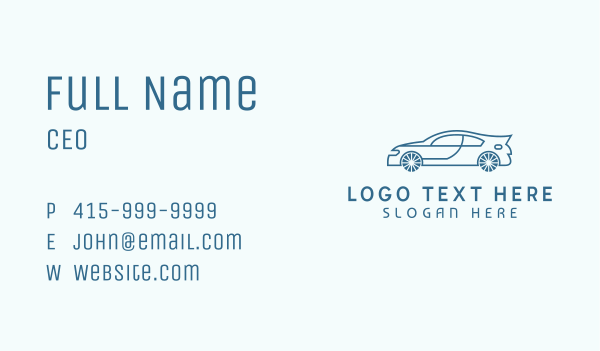 Racing Sports Car Business Card Design Image Preview