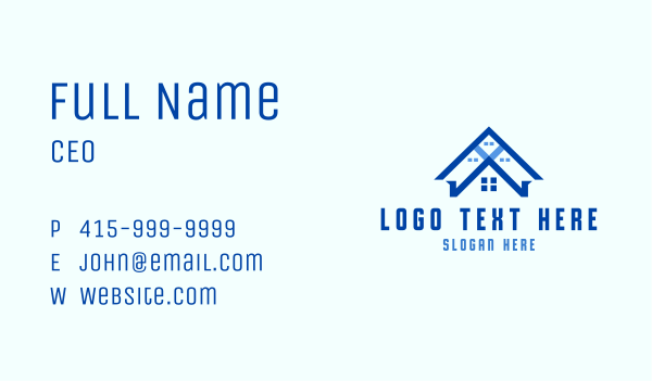 Construction Roof Residence Business Card Design Image Preview