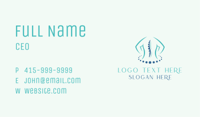 Spine Therapy Clinic Business Card Image Preview