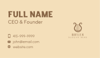 Golden Harp Letter S Business Card Image Preview