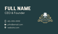 Royal Chair Floral Ornament Business Card Image Preview