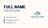 Cruise Getaway Travel Business Card Image Preview