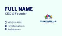 Balloon Birthday Banner Business Card Image Preview