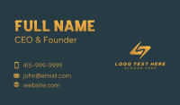 Electrical Power Letter S Business Card Design