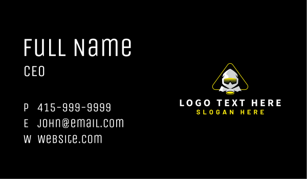 Toxic Gas Mask Business Card Design Image Preview
