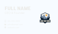 Mountain Outdoor Shield Business Card Image Preview
