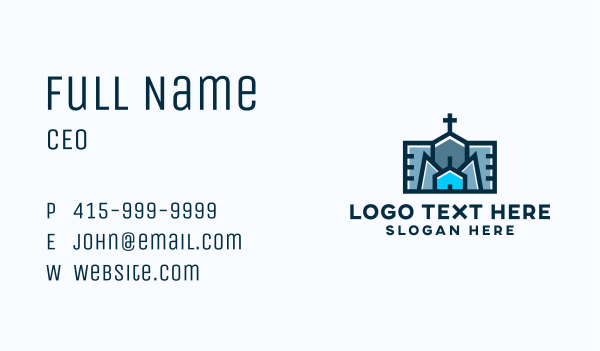Worship Church Crucifix Business Card Design Image Preview
