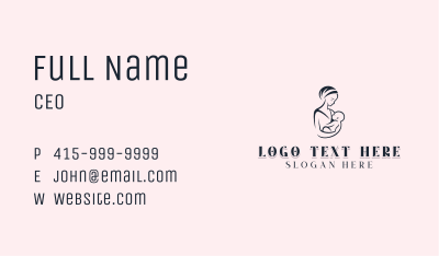 Mom Postnatal Childcare Business Card Image Preview