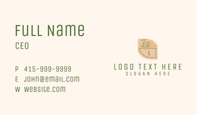 Honeycomb Jam Letter Business Card Image Preview