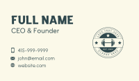 Gym Fitness Dumbbell Business Card Image Preview
