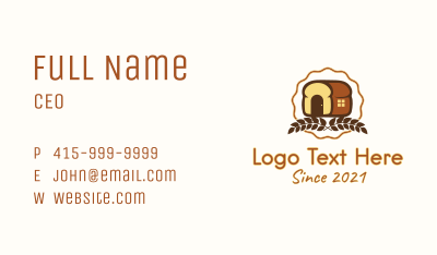 Loaf Bread House  Business Card Image Preview