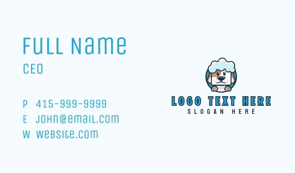 Pet Dog Bath Business Card Design Image Preview