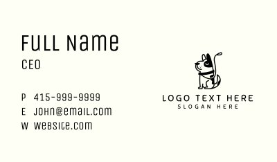 Dog Leash Pet Business Card Image Preview