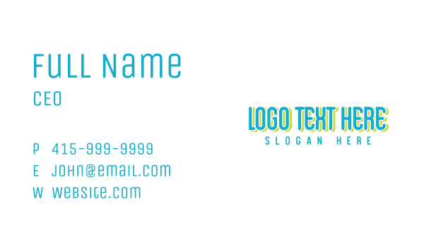 Bold Lifestyle Brand Business Card Design Image Preview