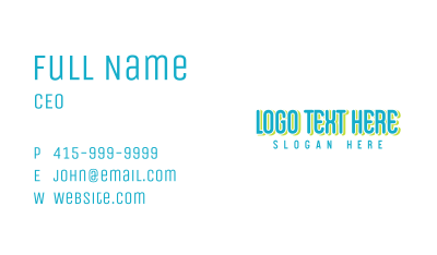 Bold Lifestyle Brand Business Card Image Preview