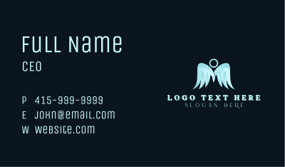 Halo Angel Wings Business Card Image Preview