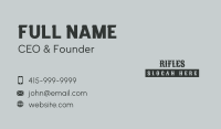 Classic Masculine Wordmark Business Card Image Preview