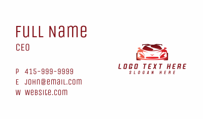 Car Detailing Garage Business Card Image Preview
