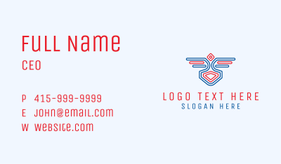Bird Wings Emblem Business Card Image Preview