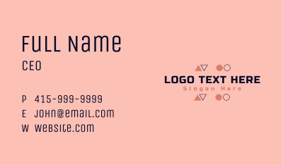 Modern Digital Wordmark Business Card Image Preview