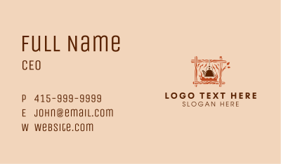 Fire Cooking Kettle Business Card Image Preview