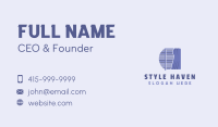 Violet Curtain Blinds Business Card Image Preview