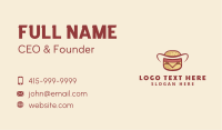 Burger Hat Fast Food Business Card Image Preview