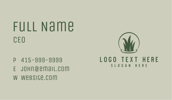 Grass Lawn Landscaping Business Card Design Image Preview