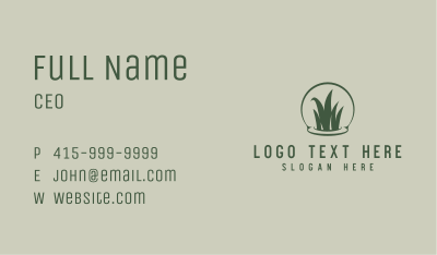 Grass Lawn Landscaping Business Card Image Preview