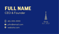 Yellow Star Tower  Business Card Image Preview