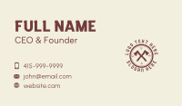 Cross Axe Hipster Business Card Image Preview